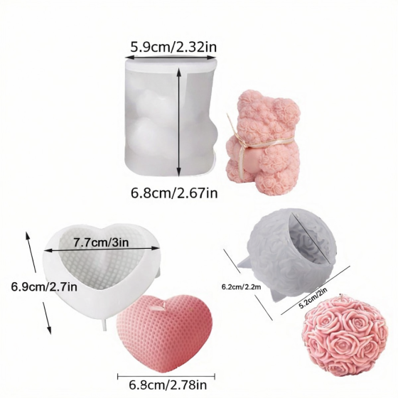 Silikonski kalupi/set